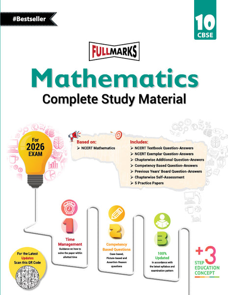 Full Marks Mathematics Complete Study Material Class 10 | Based on New