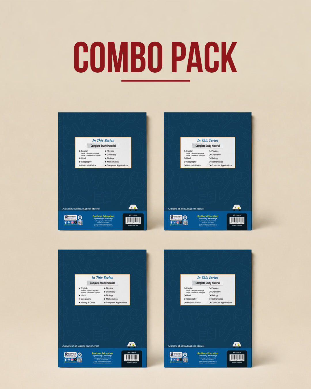 Full Marks ICSE CSM Class 10 Combo of 4 Books - Physics + Chemistry + Biology + Mathematics | Complete Study Material As Per Latest 2027 ICSE Syllabus