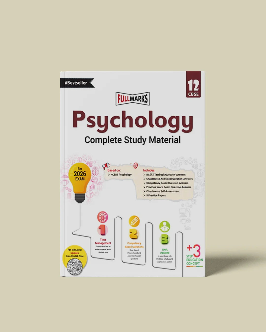 Full Marks Psychology Complete Study Material Class 12 | Based on Latest NCERT Textbook Psychology | Includes Chapterwise Summary, Solved Q/A, Practice Papers and More