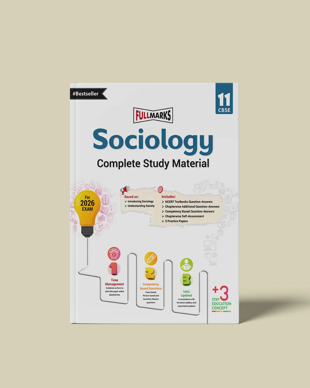 Full Marks Sociology Complete Study Material Class 11 | Based on Introducing Sociology, Understanding Society | Includes Chapterwise Summary, Solved Q/A, Practice Papers and More