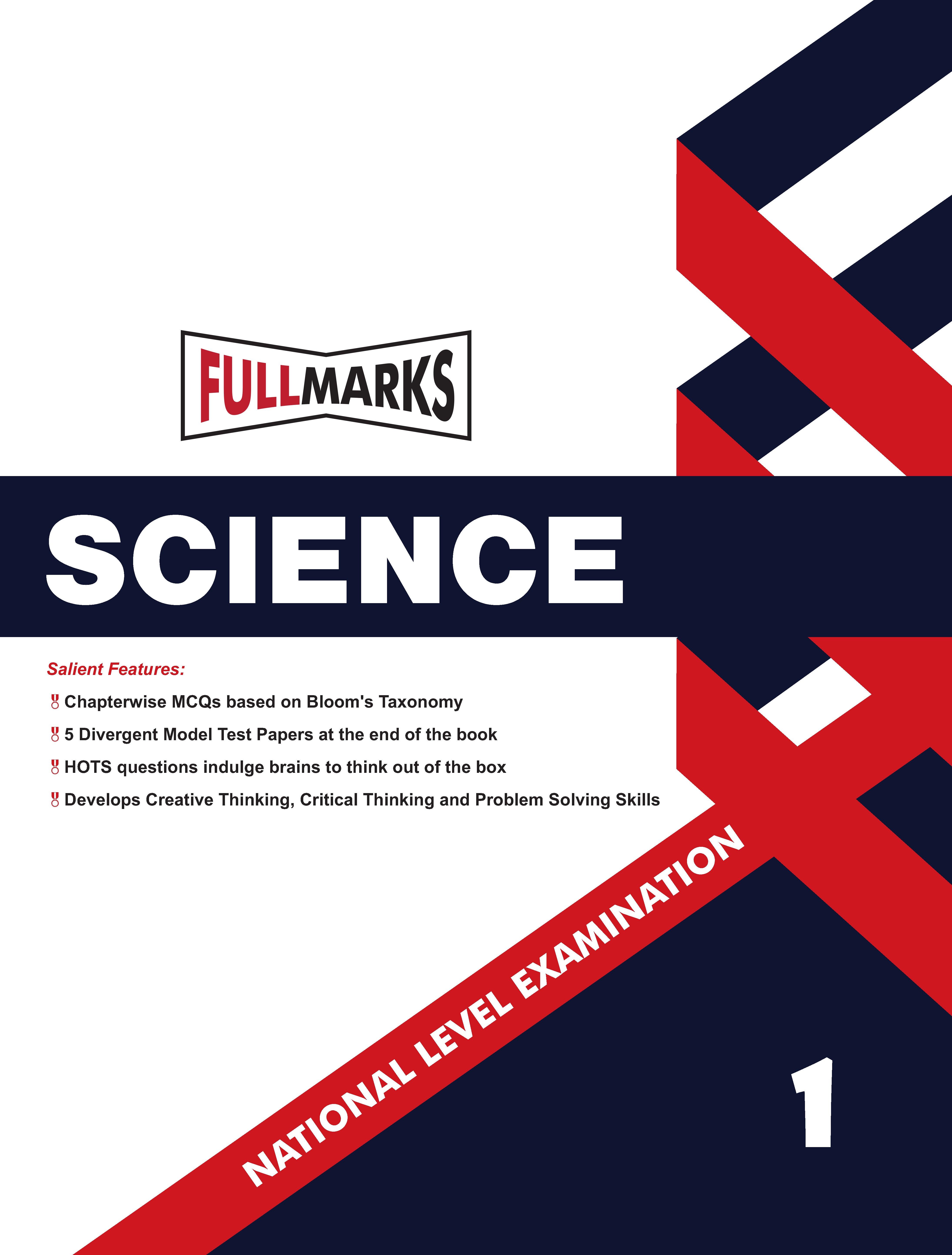 Full Marks Science NLE Olympiad Prep Book for Class 1: Aligned with Bloom's Taxonomy, NCERT Syllabus, HOTS, and Model Test Papers | Strengthens Problem-Solving Skills | Ideal for 2025 & 2026 Olympiads