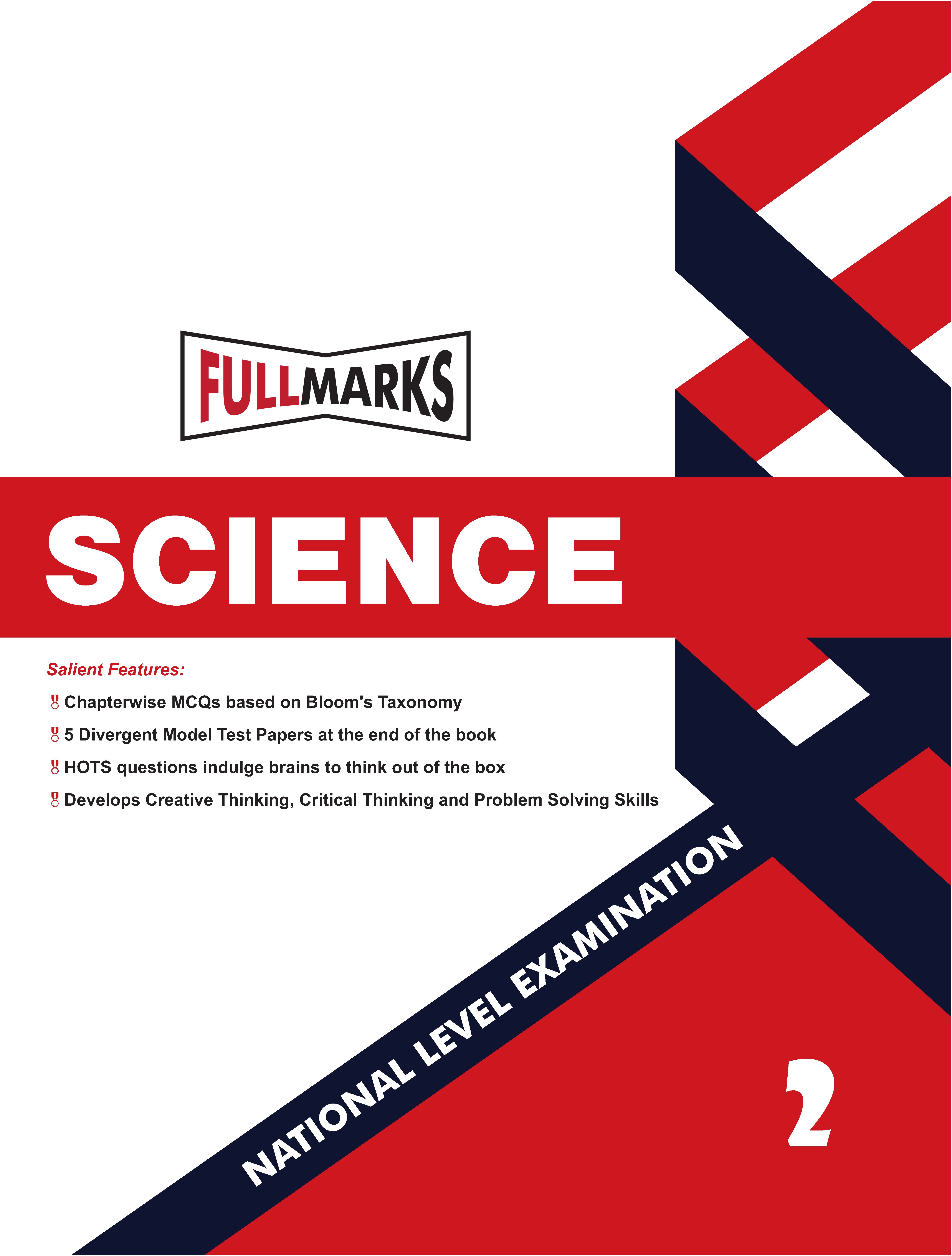 Full Marks Science NLE Olympiad Prep Book for Class 2: Aligned with Bloom's Taxonomy, NCERT Syllabus, HOTS, and Model Test Papers | Strengthens Problem-Solving Skills | Ideal for 2025 & 2026 Olympiads