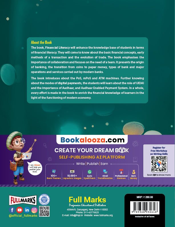 Full Marks Financial Literacy Skill Education Textbook for Class 8 | Subject Code 904