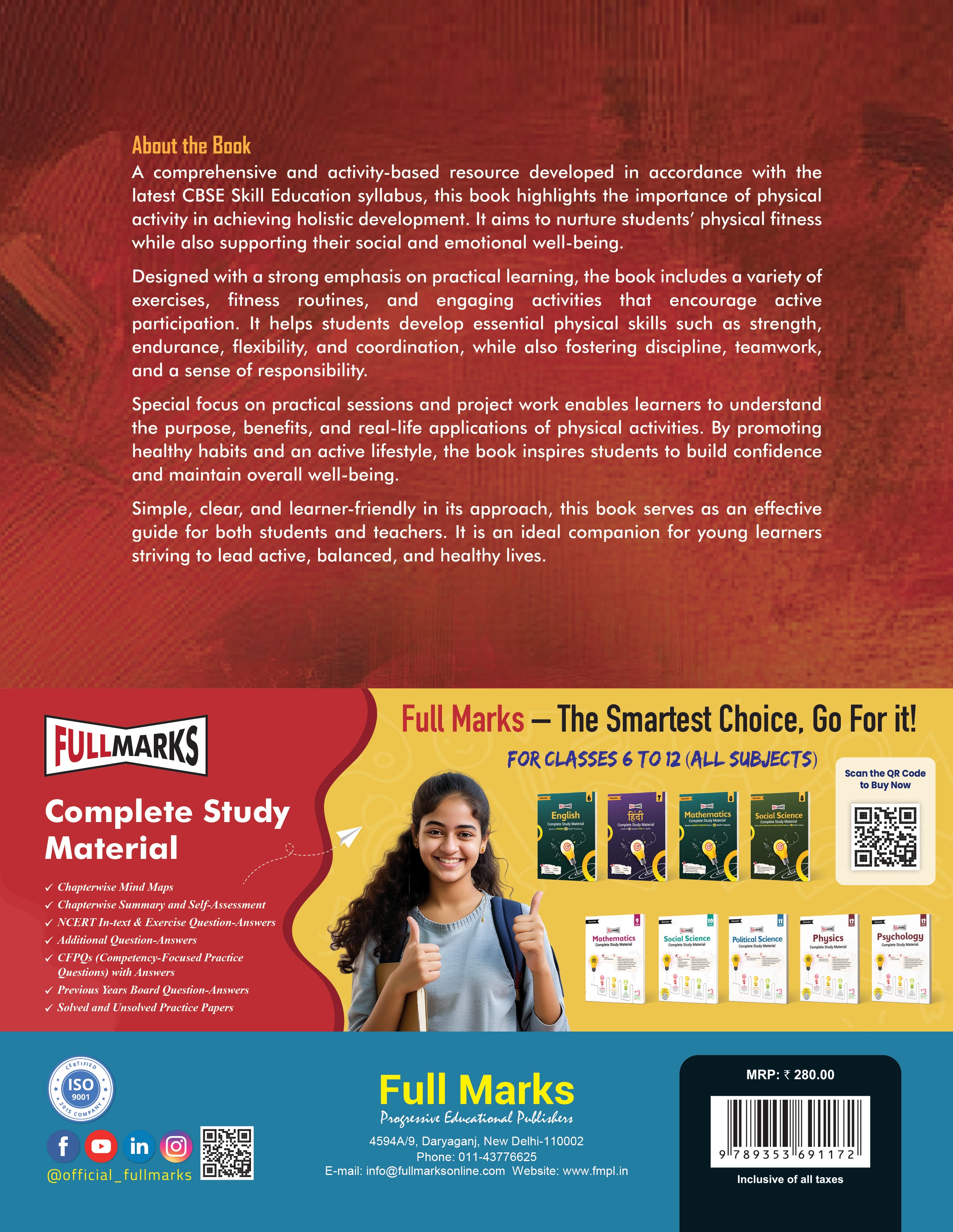 Full Marks Skill Education Physical Activity Trainer Practicals & Project Works for Class 12 | As per Latest CBSE Syllabus | Subject Code 845
